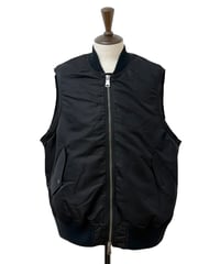 The DUFFER N NEPHEWS / CUT OFF FLIGHT VEST -BLACK-