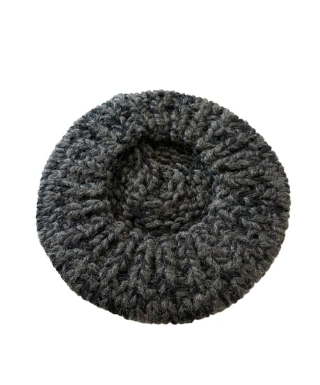 The DUFFER N NEPHEWS / HAND KNITTED BELET -BLACK-