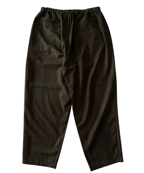 YOKO SAKAMOTO / RELAX EASY PANTS wool gabardine -OLIVE×BEIGE-
