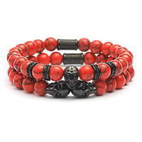 SkeletonHD スケルトンエイチディー ブレスレット　Red Devils Stack