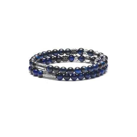 SkeletonHD スケルトンエイチディー ブレスレット His & Hers | Electric Blue Stack