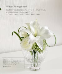 【カサブランカとカラーのウォーターアレンジメント】
