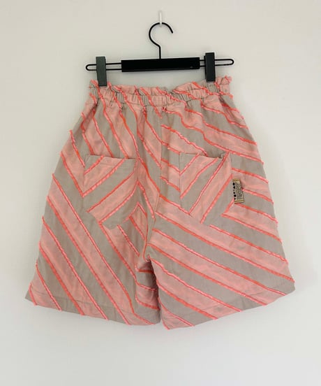 NEON LINE カットJQ ショートパンツ　pink×beige