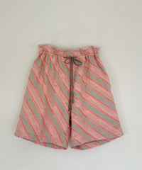 NEON LINE カットJQ ショートパンツ　pink×beige