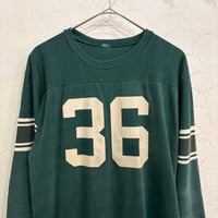 70s80s Football T-shirt Green