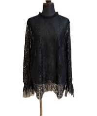 (Piacere)ハイネックレースフリルトップス/P16500