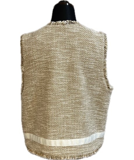 (Dignite collier)フリンジツイードジップベスト/80268114(¥16500)