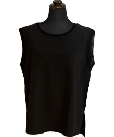 (LHELBIE)シアー切替ノースリブラウス/52394Z-2(¥7480)