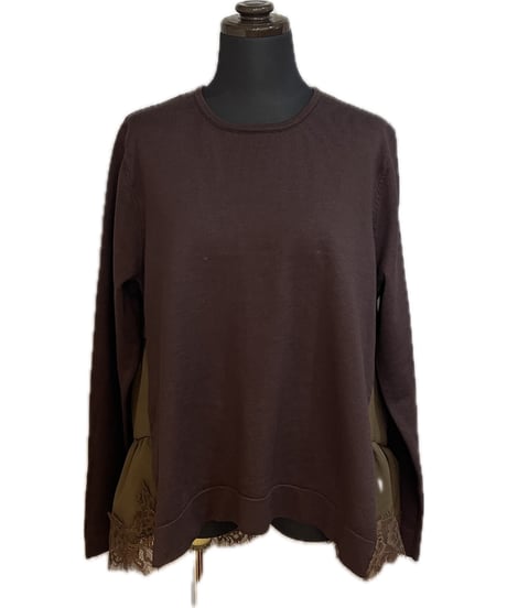 (TORRAZZO DONNA)ティアードレースドッキングワンピース/6269-522