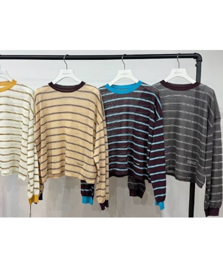 (PRIORITY)レトロボーダーニット/P71074KR