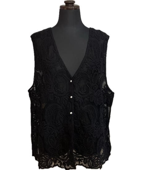 (huitieme nid)アンティークレースボタンジレ/523920(¥12100)