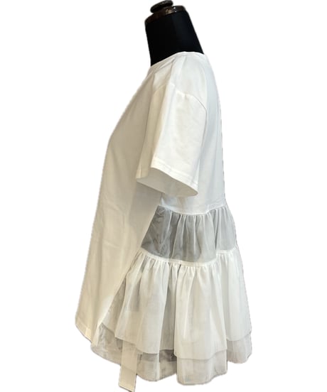 (CICCIO)バックチュールフリルTシャツ/6-12309(¥9790)