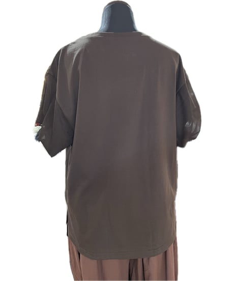 (Dignite collier)袖チュールTシャツ/80268323(¥8690)