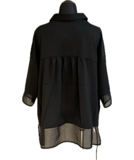 (LHELBIE)シアーミックスキッパーシャツ/52395(¥10890)