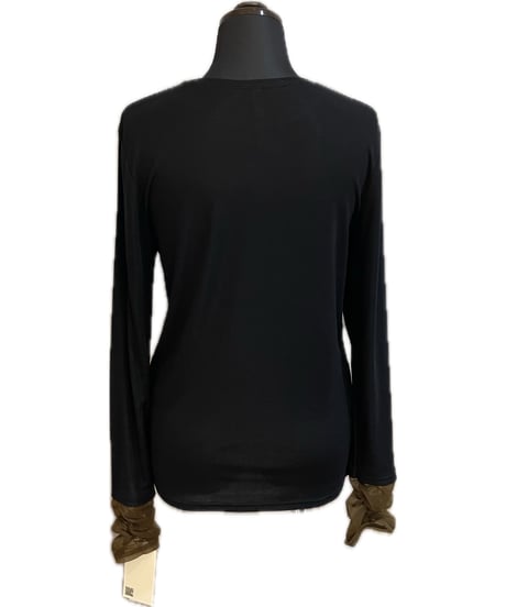 (Dignite collier)シアーカフスロングスリーブT/80267005(¥9790)