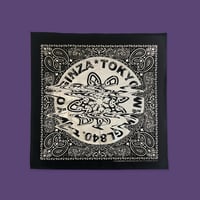 GL × TOKYO HEMP CONNECTION Distortion Bandana - Black × Silver -