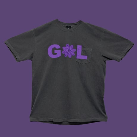 GL × TOKYO HEMP CONNECTION Distortion Tee - Pepper × Purple - Exclusive