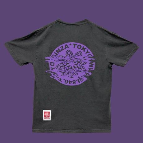 GL × TOKYO HEMP CONNECTION Distortion Tee - Pepper × Purple - Exclusive