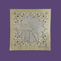 GL × TOKYO HEMP CONNECTION Distortion Bandana - Khaki × Silver -
