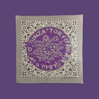 GL × TOKYO HEMP CONNECTION Distortion Bandana - Gray × Purple -