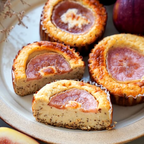 紅茶と朝採りいちじくのチーズケーキ ３個セット