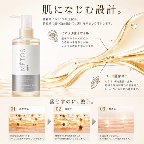 MÉTOS force ポアソリューションクレンズ 300mL