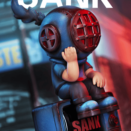 【予約販売：2026年11月～2026年12月頃お届け予定】SANK TOYS「インセンスホルダー『漂流電波』ブルース」【コレクションフィギュア】