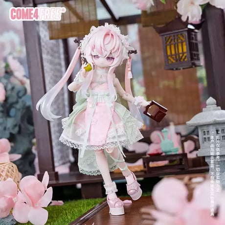 【予約販売｜8月頃 お届け予定】COME4FREE「中華風シリーズ：ピーチウーロン」1/8スケール 小型ドール向け ドール用の服 7点セット