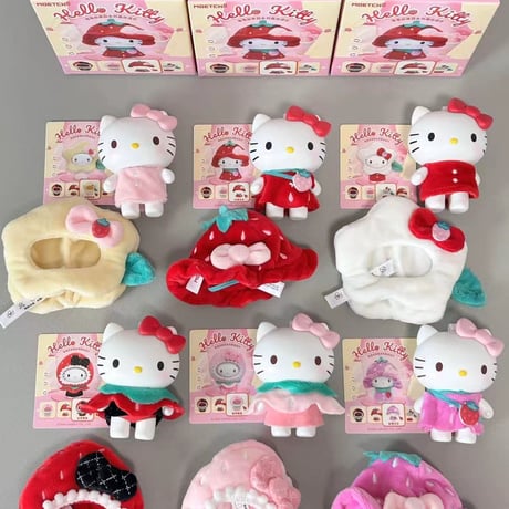 【予約販売｜2026年11月頃 お届け予定】ORISTACO ハローキティ「いちご幼稚園」ぬいぐるみキーホルダーシリーズ