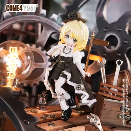 【予約販売｜8月頃 お届け予定】COME4FREE「童話シリーズ：機械の暁」1/12スケール 小型ドール向け ドール用の服 5点セット