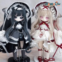 【予約販売｜2026年10月頃 お届け予定】Meki「モフモフおやすみ Fluffy Goodnight」1/4ヘッド・1/6ボディ BJD単品ドール「シンロン／ウーロン」フルセット【共通ページ】