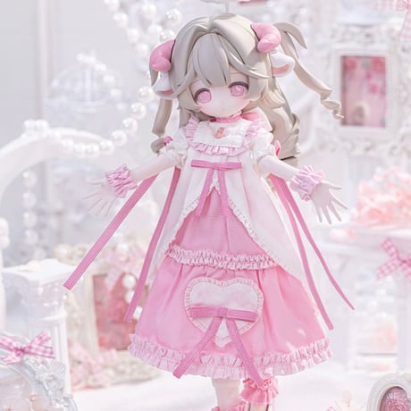 【予約販売｜12月頃 お届け予定】＜個別販売・期間限定受付＞Kako Lab「菓子工房」特1/6スケール単品ドールフルセット「メイメイ」（色違いVer.=ピンク）
