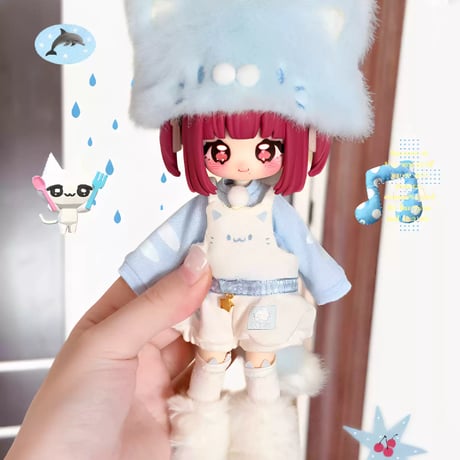 【予約販売：2026年9月頃 お届け予定】<初回予約特別価格>Oi studio 「もふもふ隊」1/12スケール 小型ドール向け ドール用の服 5点セット【全2種類・選択可能】