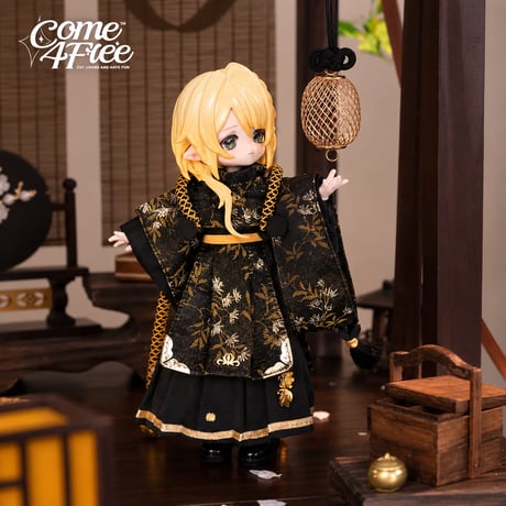 【現品販売】COME4FREE「日常シリーズ：千夜織金」1/12スケール 小型ドール向け ドール用の服 5点セット