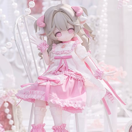 【予約販売｜12月頃 お届け予定】＜個別販売・期間限定受付＞Kako Lab「菓子工房」特1/6スケール単品ドールフルセット「メイメイ」（色違いVer.=ピンク）