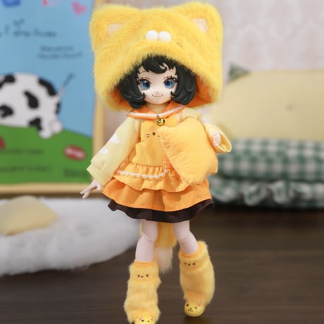 【予約販売：2026年9月頃 お届け予定】<初回予約特別価格>Oi studio 「もふもふ隊」1/12スケール 小型ドール向け ドール用の服 5点セット【全2種類・選択可能】
