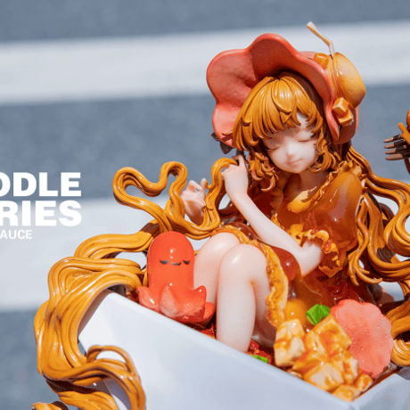 【予約販売：2027年4月～5月頃 お届け予定】＜送料無料 & 特別価格＞ WeArtDoing  「カップ麺の少女 · オリジナルソース」【コレクションフィギュア】