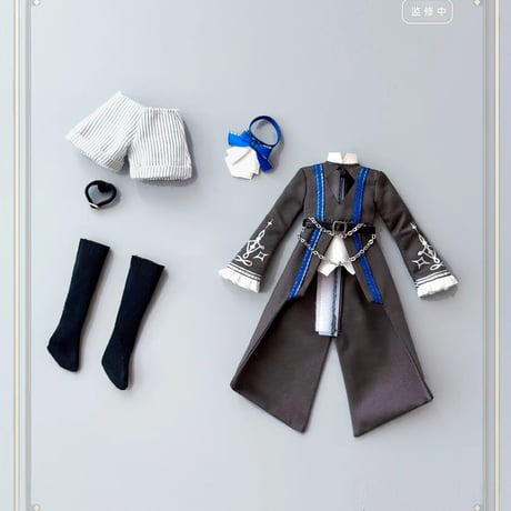 【現品販売】謎塔猫匣(ミータマオシア)「謎塔｜銀夜のフォーマルスーツ」ドール用の服