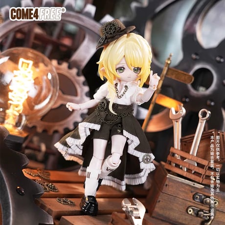 【予約販売｜8月頃 お届け予定】COME4FREE「童話シリーズ：機械の暁」1/12スケール 小型ドール向け ドール用の服 5点セット