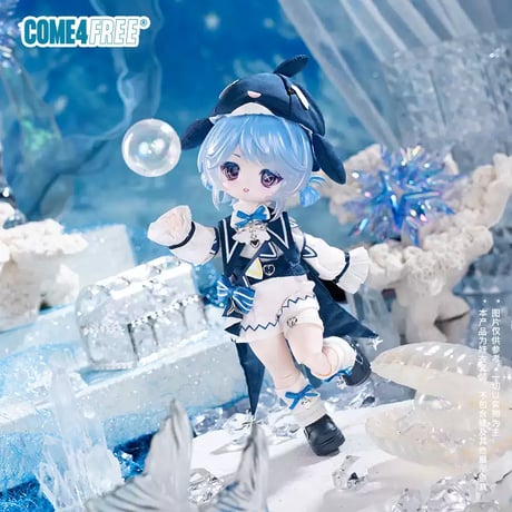 【予約販売｜9月頃 お届け予定】COME4FREE「童話シリーズ：キラキラクジラ」1/6スケール 小型ドール向け ドール用の服 7点セット