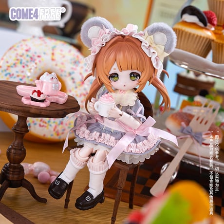 【予約販売｜8月頃 お届け予定】COME4FREE「日常シリーズ：チューチューお茶会」1/6スケール 中型ドール向け ドール用の服 5点セット