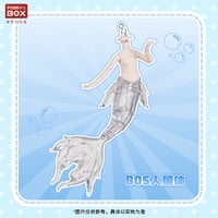 【予約販売：8月後半 お届け予定】PENNY'S BOXオリジナル 「潮の秘語」小型 BJD球体関節可動ドールボディ 「B05人魚素体」単品【白肌・新規造型透明魚尾】