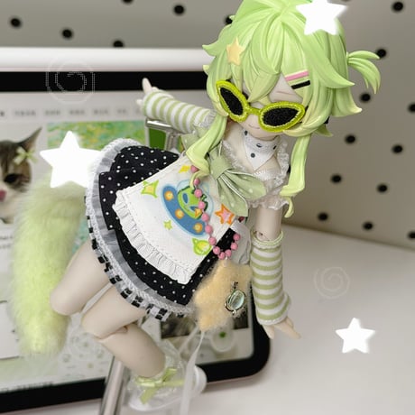 【予約販売｜2026年9月～10月頃 お届け予定】不可食用人形（Inedible Doll）「ニャニャニャ次元」1/8スケール単品ドール「宇宙ネコ／シルバーシェーデッド」フルセット【共通商品ページ】