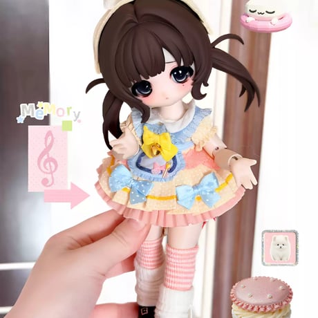 【予約販売：2026年9月頃 お届け予定】<初回予約特別価格>Oi studio 「スイーツパーティー」小型ドール向け ドール用の服 7点セット