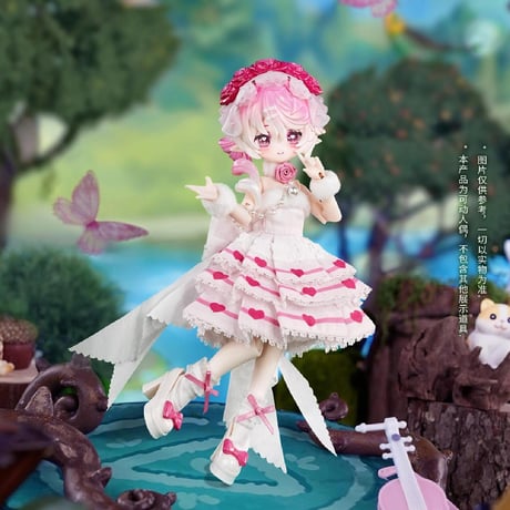 【予約販売｜2026年9月頃 お届け予定】COME4FREE x アオビ島コラボ 「MINTY × アオビ島：夢の王国」1/12スケール BJDブランドドールシリーズ