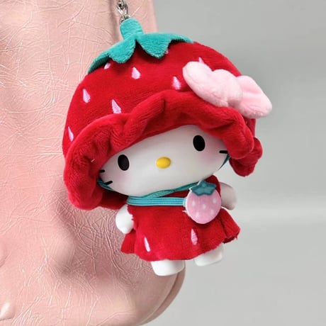 【予約販売｜2026年11月頃 お届け予定】ORISTACO ハローキティ「いちご幼稚園」ぬいぐるみキーホルダーシリーズ