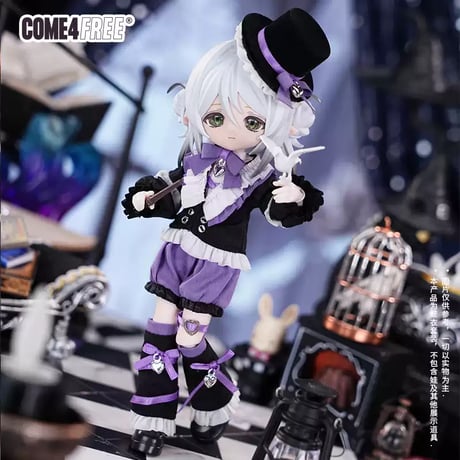 【予約販売｜9月頃 お届け予定】COME4FREE「おとぎ話：遊び心のギフトボックス」1/12スケール 小型ドール向け ドール用の服 6点セット