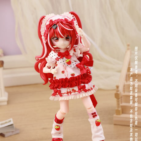 【予約販売：2026年9月頃 お届け予定】<初回予約特別価格>Oi studio 「ストロベリーガーデン」1/12スケール 小型ドール向け ドール用の服 6点セット
