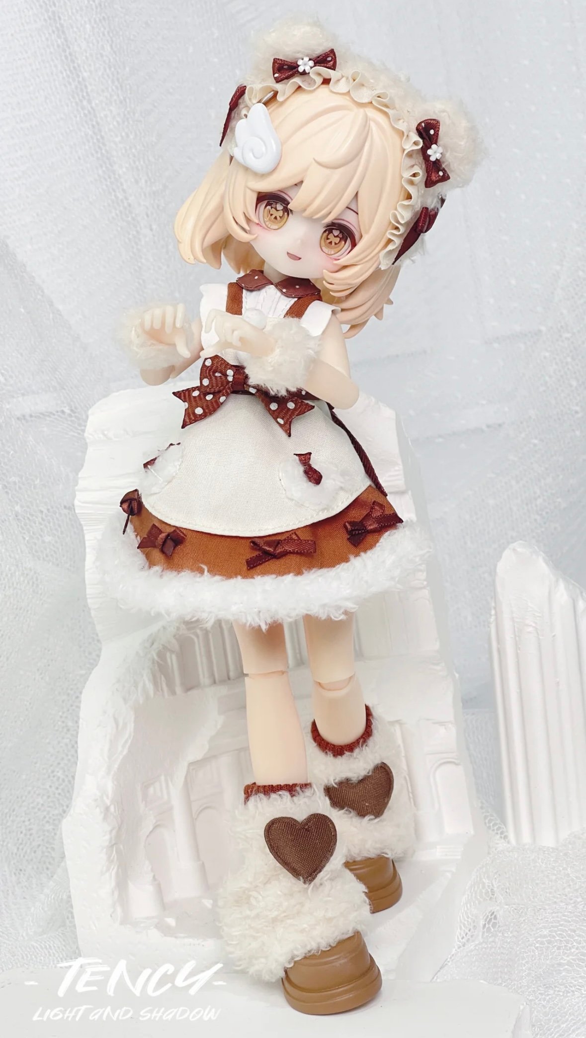 現品販売】TENCYスタジオ「くまさん着ぐるみ」小型ドール向け ドール用