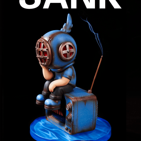 【予約販売：2026年11月～2026年12月頃お届け予定】SANK TOYS「インセンスホルダー『漂流電波』ブルース」【コレクションフィギュア】